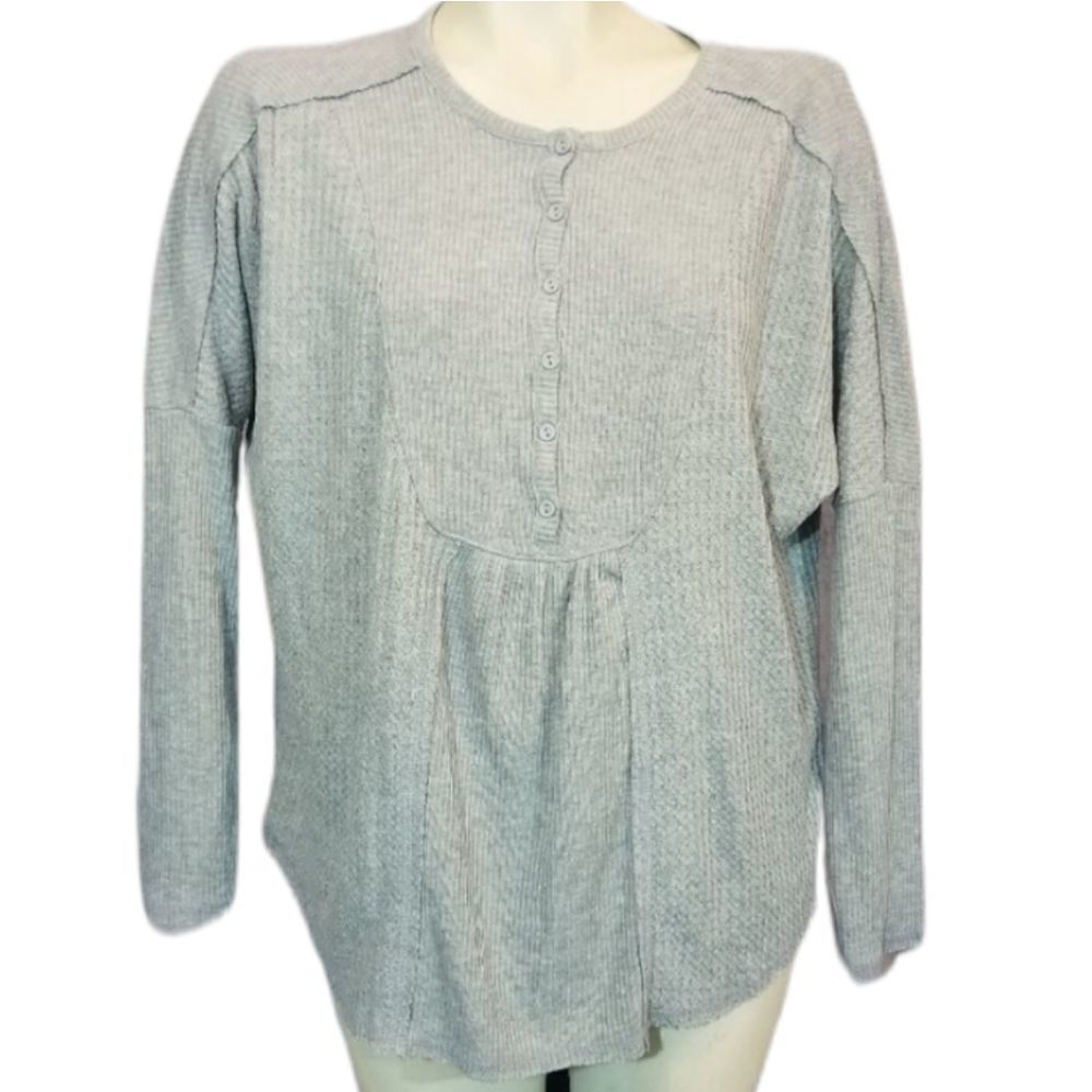 Gibson Look Grey Casual Tunic Size Small‎